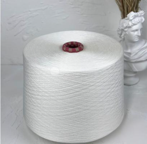 Mvs NE 60/1 95% viscose và 5% lụa thô trắng xoáy sợi pha trộn để Đan và dệt - Product Image 1
