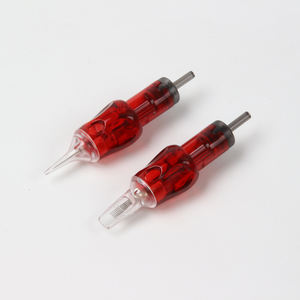 100 Stuks Professionele <span class=keywords><strong>Tattoo</strong></span> Cartridges Naalden Wegwerp Rood #06 #08 #12 0.3Mm Rs/Rl/Rm Met Membraan Voor <span class=keywords><strong>Tattoo</strong></span> Machines - Product Image 3