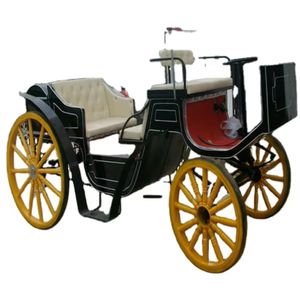 Carrozza Elettrica Nera di Lusso a 4 Ruote per Trasporto Matrimoniale - Qualità Reale per Natale - Product Image 2