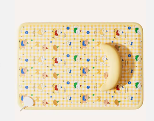 Couverture chauffante électrique pour animaux de compagnie à imprimé animalier de dessin animé, tapis de couchage printemps/hiver en tissu Oxford, lavable à la main, pour chats de petite taille - Product Image 1