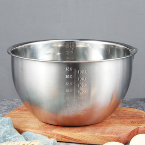 Cuenco para mezclar panadería, 3 uds., cuencos para mezclar de acero inoxidable, contenedor de alimentos para hornear, juego de cuencos para ensaladas - Product Image 3