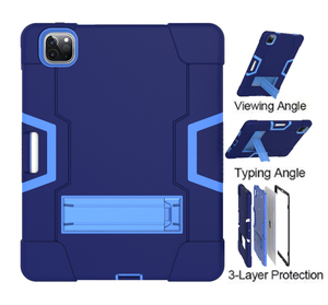 Ốp Máy Tính Bảng Gồ Ghề Ba Lớp Cho <span class=keywords><strong>iPad</strong></span> Air <span class=keywords><strong>4</strong></span> 5 2022 Ốp Trẻ Em Có Chân Chống Chịu Lực Nặng Đa Chất Liệu Chống Sốc Toàn Thân - Product Image 5