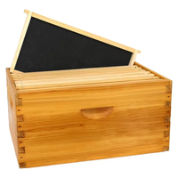 10-Rahmen 4-Schicht Holz-Langstroth-Bienenstock Tiefer Brutkasten und Mittlerer Honig-Superkasten