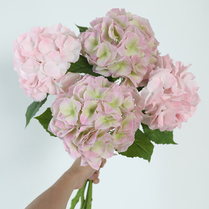 Flor Artificial de Hortensia Mu Cheng, Tallo Único Grande, Plástico Suave, Alta Simulación, Decoración para Bodas y Hogar - Product Image 2