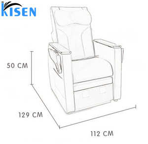 Silla de Pedicura KISEN Personalizada, Profesional, Moderna y de Lujo, con Bomba Magnética, Masaje Eléctrico, para Salón de Belleza, Spa de Pies - Product Image 1