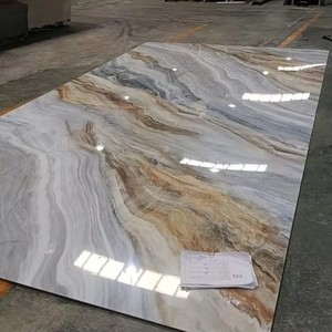 Hoa Hiện Đại mô hình UV đá cẩm thạch bảng PVC tường bảng chống thấm nước vật liệu chống cháy cho sử dụng trong nhà ăn ngoài trời phòng tắm - Product Image 2