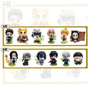 Figure <span class=keywords><strong>Demon</strong></span> <span class=keywords><strong>Slayer</strong></span> in blind box: <span class=keywords><strong>Tanjiro</strong></span>, Nezuko, Zenitsu, Muichiro, modelli da collezione, ornamenti, regali - Product Image 6