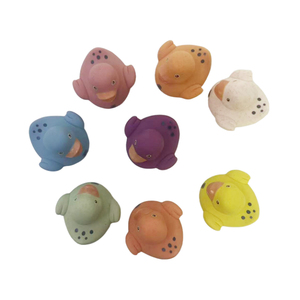 8PCS PVC Jouets de canard numériques non poreux pour jouer au sable Salle de bain et intérieur Utilisation unisexe - Product Image 4
