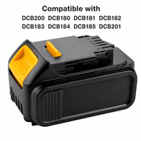 แบตเตอรี่ลิเธียมไอออน 21V สำหรับ DEW DCB180 DCB181 DCB182 DCB183 DCB184 DCB185 DCB200 เครื่องมือไฟฟ้าไร้สายแบบเปลี่ยนได้