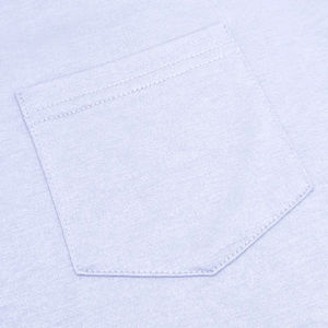 <b>Men</b> Contrasting Color Collage <b>Short</b> <b>Sleeve</b> Separated Collared <b>White</b> T-<b>Shirt</b> with Pocket - Product Image 2