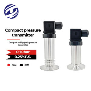 Trasmettitore di pressione del diaframma di lavaggio sanitario <span class=keywords><strong>4</strong></span> <span class=keywords><strong>20mA</strong></span> sensore di pressione e temperatura dell'acqua di grado dell'industria alimentare e delle bevande - Product Image 1