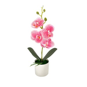 Orchidées Phalaenopsis artificielles avec pot 36,5 cm, bonsaï décoratif pour salon, bureau, bureau à domicile - Product Image 5