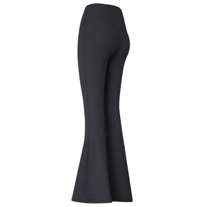 Pantalon de yoga évasé pour femme, taille haute, effet push-up, sans couture, respirant, idéal pour le Pilates et le sport, collection été – Vente en gros - Product Image 3