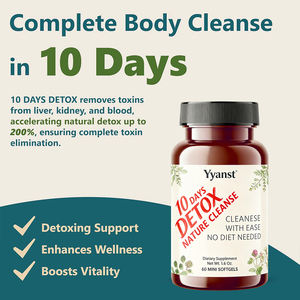 Produits de beauté détox naturels OEM/ODM en 10 jours pour favoriser la régularité digestive et la perte de poids, faibles en glucides et en sucre, en gélules molles - Product Image 3