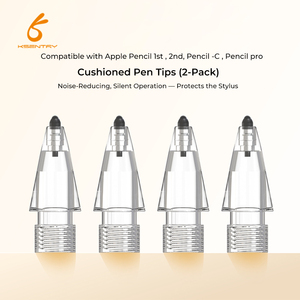 หัวปากกา Air Flex Soft Tips สำหรับ Pencil รุ่นที่ 1/2 และ <span class=keywords><strong>iPad</strong></span> Pencil <span class=keywords><strong>Pro</strong></span> USB-C หัวปากกาแบบเงียบ ทนทานต่อการสึกหรอ เปลี่ยนได้ ไม่ทำลายหน้าจอ - Product Image 1