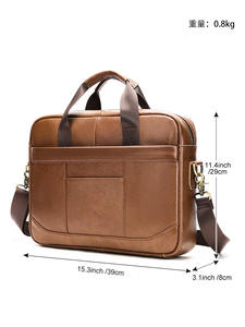 Sac à main rigide en cuir véritable pour homme <span class=keywords><strong>Marant</strong></span>, durable, rétro européen, décontracté, en cuir de vachette de première qualité, bandoulière simple, sac bandoulière - Product Image 5