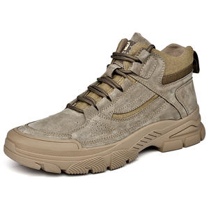 Bottes d'hiver unisexes en cuir véritable imperméables, bottines thermiques en tissu, semelle intérieure en fourrure, semelle épaisse confortable, caoutchouc EVERGREEN - Product Image 2