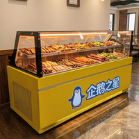 Refrigerador Vertical Comercial de Doble Temperatura con Enfriamiento Mecánico Directo, Puerta de Vidrio y Acero Inoxidable