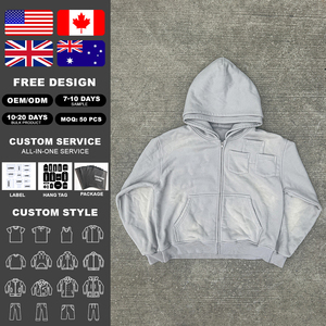 เสื้อฮู้ดดี้ผ้าฝ้ายเฟรนช์เทอร์รี่หนานุ่มสไตล์วินเทจ ซักแบบพิเศษ ไม่เสียภาษีในสหรัฐอเมริกา พิมพ์ลายสกรีน ปักโลโก้ สีซีดจางแบบซันเฟด มีฮู้ดสองชั้น - Product Image 2