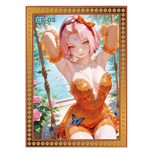 50 P Cartes Waifu en émail métallique Thème Culture Virtuelle, Personnages <span class=keywords><strong>Tsunade</strong></span> Hyuga Karin Ninja Meika, Boîte Mystère en Gros - Product Image 6