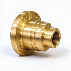 Buje de bronce con brida de alta precisión, personalizado según diseños, manguito de latón torneado por CNC para componentes de maquinaria rotativa - Product Image 3