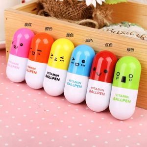 ปากกาลูกลื่นแบบกดหดได้ ดีไซน์หน้าตาน่ารัก ขนาดมินิ หัว 0.5 มม. หมึกสีดำ หลายสี ตัวด้ามพลาสติก เขียนลื่น เหมาะสำหรับเป็นของขวัญสำหรับนักเรียน - Product Image 1