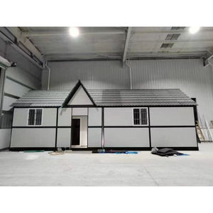 Maison conteneur de bureau pliable de 40 pieds Structure préfabriquée en acier et panneau sandwich - Product Image 5