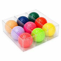 Fabricant OEM ODM de coffrets cadeaux de balles de golf personnalisées avec logo, vente en gros directe d'usine, lot de 4 boîtes à fenêtre pour événements d'entreprise