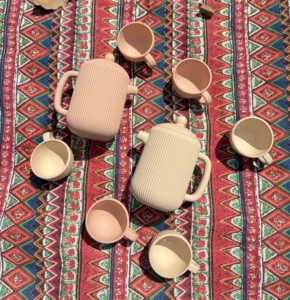 Juego <span class=keywords><strong>de</strong></span> Té <span class=keywords><strong>de</strong></span> Silicona para Bebés, Estilo Moderno, Juguetes <span class=keywords><strong>de</strong></span> <span class=keywords><strong>Cocina</strong></span>, Incluye Tetera para Niños Pequeños - Product Image 3