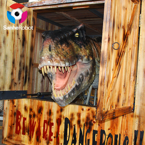 <span class=keywords><strong>Jurassic</strong></span> Park <span class=keywords><strong>World</strong></span> réaliste Tyrannosaurus rex tête de dinosaure Animatronic Dinosaur Park - Product Image 2