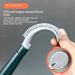 OEM Wall-mounted Silicone <strong>Toilet</strong> Cleaning Brush With Soap <strong>Dispenser</strong> for Bathroom, <strong>Toilet</strong> Bowl Deep <strong>Cleaner</strong> - Product Image 5