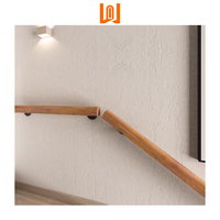 WANJIA Main courante en bois sur mesure Balustrades intérieures Main courante d'escalier en aluminium