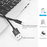 Câble en nylon tressé USB-A USB-C Beats, USB 2.0, charge rapide, design durable anti-emmêlement, compatible Android (1,5 m 5 pi) Bolt