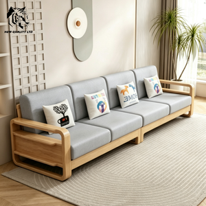 Fournisseur chinois, prix avantageux, personnalisation, stock important, livraison directe, canapés rembourrés, nouveaux meubles de salon tendance, canapé moderne en bois. - Product Image 3