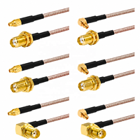 Câble connecteur d'antenne FPV RG-316 MMCX mâle/femelle vers SMA mâle/femelle, câble de raccordement RG316, rallonge coaxiale RF