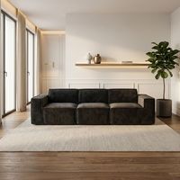 Canapé-lit modulaire compressé sous vide en tissu éponge haute densité, style moderne et minimaliste, idéal pour petits espaces, personnalisable