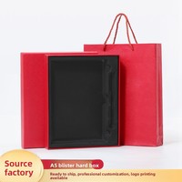 Carnet à feuilles mobiles A5 en cuir/PU avec logo personnalisé, boîte cadeau détachable avec logo imprimable, papeterie de bureau, ensemble promotionnel pour entreprises