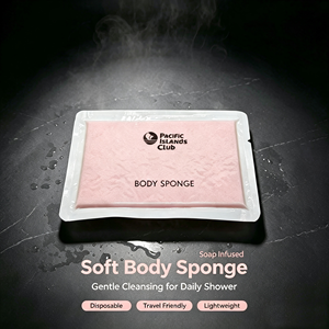 Esponja de Baño Comprimida Desechable con Jabón Incorporado para Hotel, Esponja Autoespumante para Viaje - Product Image 2