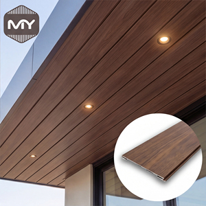 Pannelli per Soffitto in Alluminio Decorativi con Design Moderno, Effetto Legno, a Doghe Lineari - Product Image 2