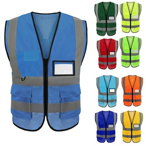 Gilet <span class=keywords><strong>de</strong></span> sécurité réfléchissant haute visibilité multi-poches pour la circulation routière, la construction et la sécurité au travail - Product Image 4