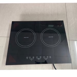 Placa de Inducción Integrada de 2 Quemadores, Negra, Eléctrica, Superficie de Vidrio Cerámico con Panel Táctil, 220v 50/60hz - Product Image 3