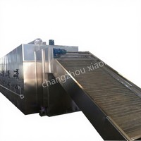 Industriële meerlaagse gaasbanddroger met gasverwarming, SUS304 materiaal, multifunctioneel voor fruit, groenten en vis.