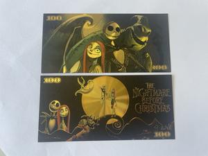 Uang kertas plastik 100 dolar berlapis emas 24K untuk ulang tahun pernikahan Tahun Baru-desain Hadiah Natal & Halloween - Product Image 3