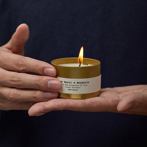 <strong>2026</strong> Most Popular Custom Fragrance Metal Round Can Tin Soy Wax Scented <strong>Candle</strong> for Home <strong>Decor</strong> - Product Image 2
