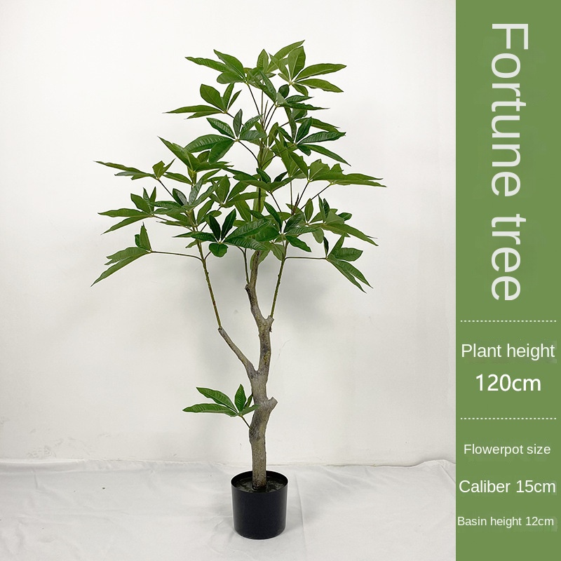 Planta de dinero verde 120cm 162 hojas