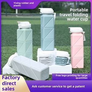 Bouteille d'eau pliable en silicone de 21 oz pour enfants, sans BPA, anti-fuite, pour l'école, à boire directement, pour les coureurs - Product Image 2