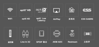 Arylic S50pro + Préamplificateur Multiroom sans fil Aptx hd Streaming pour cinéma audio domestique intelligent