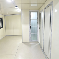 Casa Container Modulare in Acciaio Scalabile, Design con Porta Scorrevole, Ottima Traspirabilità, Installazione Rapida per Edifici per Uffici