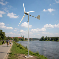Éolienne résidentielle horizontale HLD Real Power, diamètre du rotor 3,2m-4m, 3kW max 4kW, 220V 380V 415V, générateur d'énergie