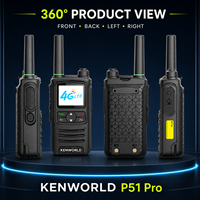 Radio bidirectionnelle PTT longue portée P51 Pro 4G LTE mondiale avec carte SIM, 100 heures en veille, Type C, radio commerciale